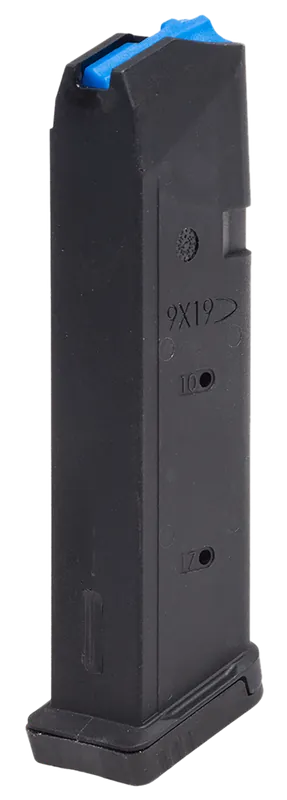 Leapers RBTGL917 17-Round 9mm Magazine for Glock - Black Polymer/Steel