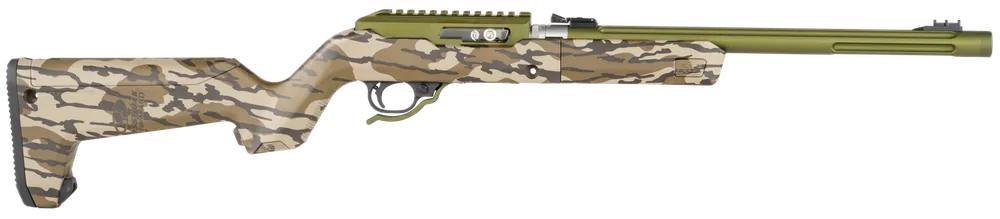 Tactical Solutions X-Ring Takedown VR 22 LR Rifle with Magpul X-22 Backpacker Stock in Olive Drab Mossy Oak