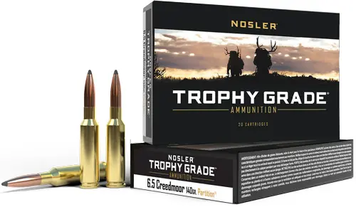 Nosler Trophy Grade 6.5 Creedmoor 140GR Partition 20 Rounds 10 Boxes/Case