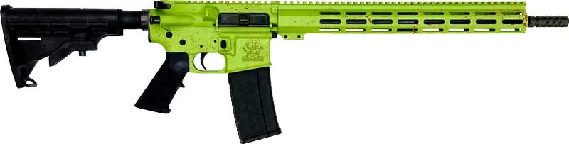 16" NIT BBL Zombie Green GLFA AR15 Splatter .223 Wylde