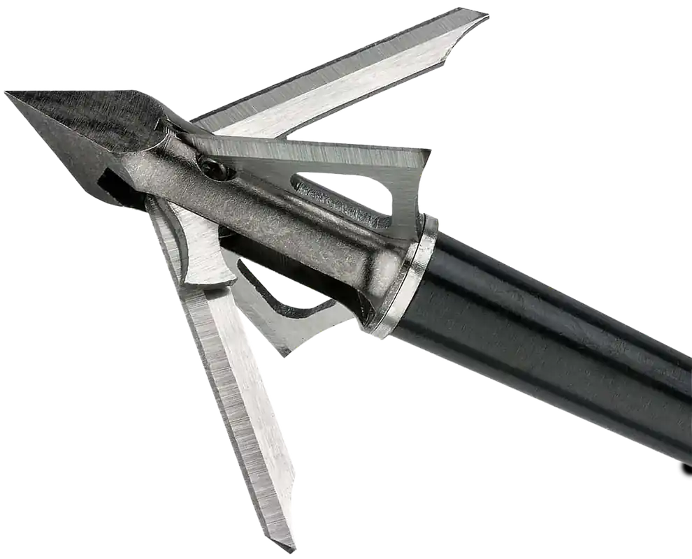 Muzzy 298 Trocar HBX 100gr Broadhead with Chisel Tip and Stainless Steel Ferrule - 3 Pack