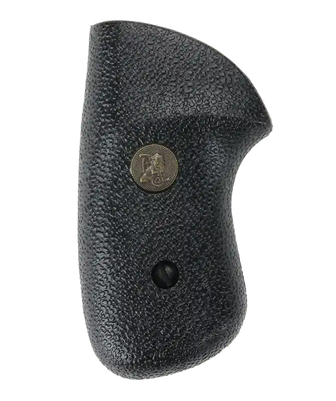 Compact Textured Black Rubber Grip for Ruger SP101 by Pachmayr 03183