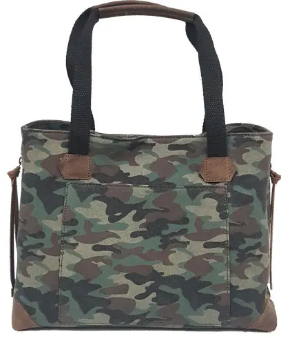 Versacarry Conceal Carry Purse: Canvas Camo Tote Style
