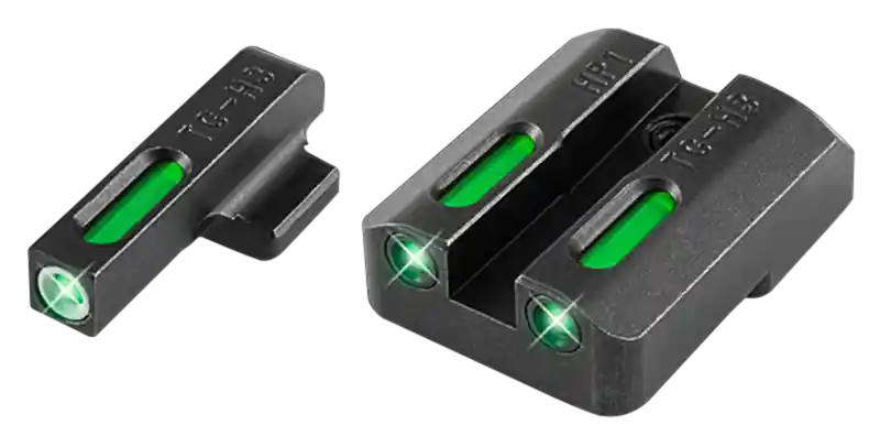 TruGlo TFX Pro Tritium & Fiber Optic Handgun Sights - Black/Green