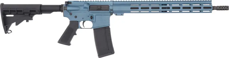 16" Blue Titanium GLFA AR15 Rifle .223 Wylde Nitride Barrel