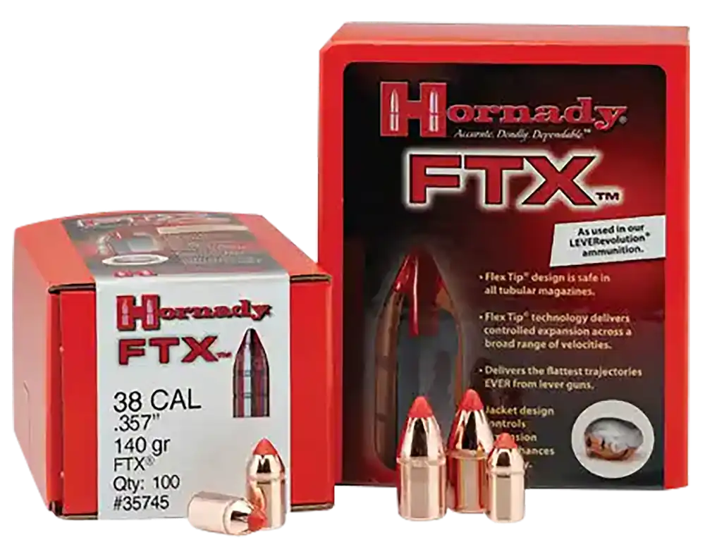 Hornady FTX .45 Caliber 225gr Flex Tip Expanding Bullets - 100 Count Box