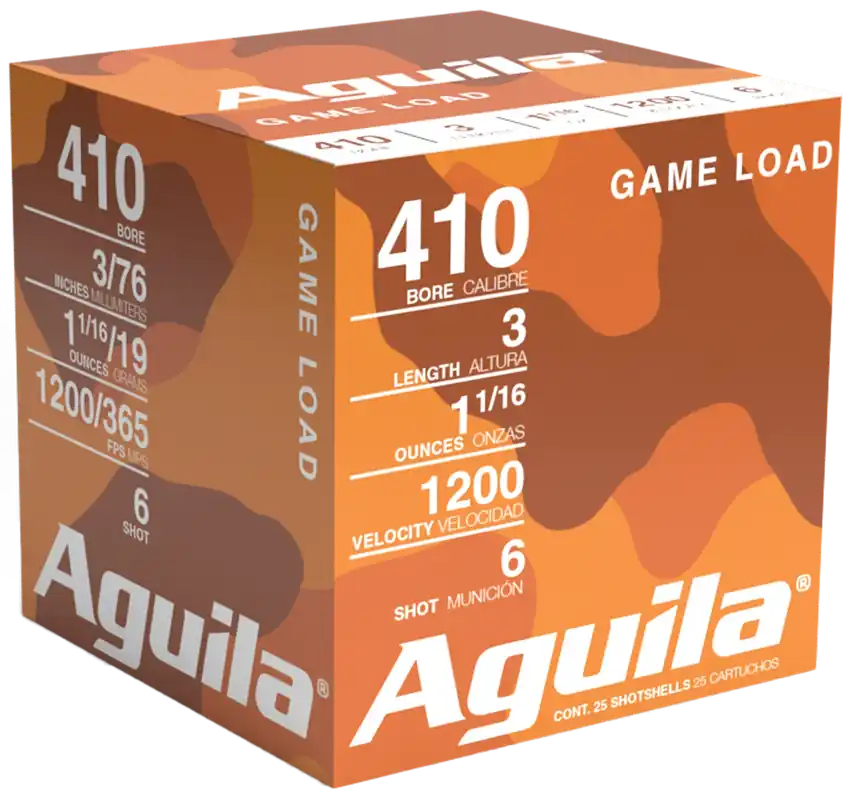 Aguila 410 Gauge Birdshot 3" 11/16oz #6 Shot - 25 Rounds per Box