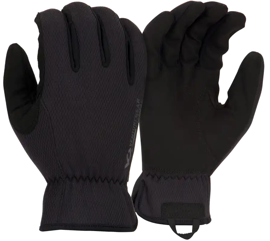 Pyramex VGTG20BL Medium-Duty Operator Gloves, Large Brown Synthetic Leather