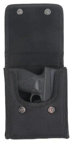 Compact 9mm Autos Ambi Black Bulldog Vertical Cell Phone Holster
