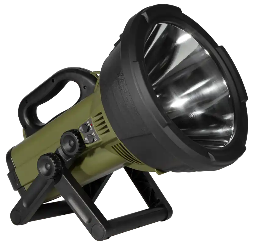 Cyclops C18MIL Colossus 18M Candlepower Halogen Spotlight - Green/Black Rubber