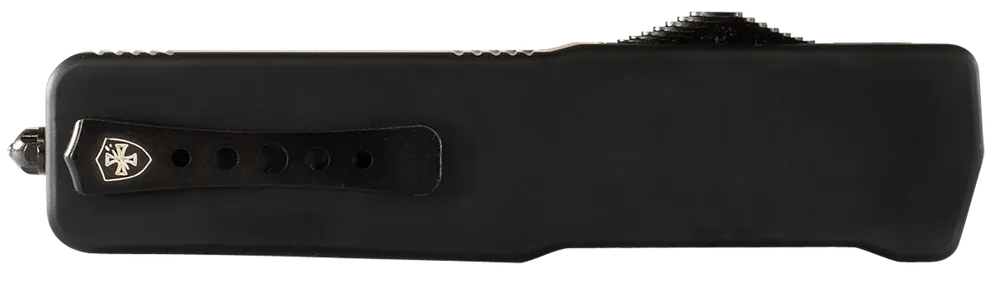 Templar Knife LZBR321: Premium Weighted OTF with D2 Steel Blade and Black Aluminum/Rubber Handle