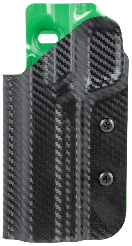 Uncle Mike's Left-Handed OWB Holster for S&W M&P Series - Black/Green Boltaron