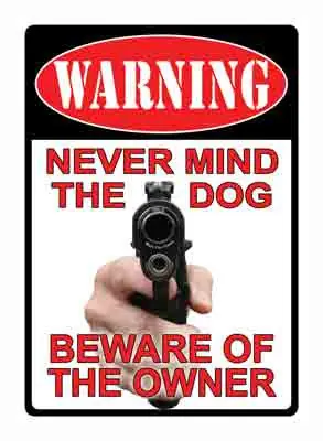 Beware of the Dog: River's Edge Sign 13