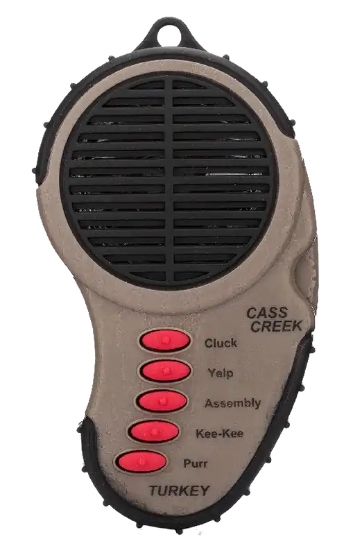 Cass Creek 969 Ergo Electronic Turkey Call with 5 Authentic Sounds and Belt Clip