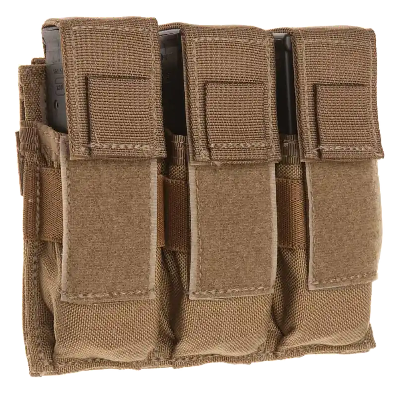Universal Triple Pistol Holster - Coyote 1000D Nylon Tacshield T3603CY