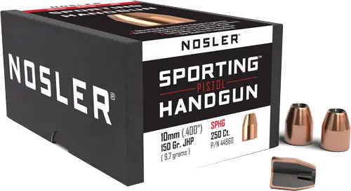 Nosler 10mm .400 150gr JHP Bullets - 250 Count
