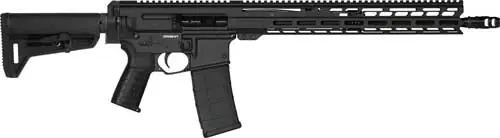 CMMG Dissent MK4 5.56mm Rifle with 16" Barrel and 30-Round SL-K Adjustable Stock in Black