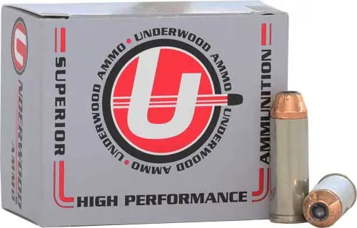 Underwood .45 LC 250gr XTP JHP Ammo - 20 Rounds per Box, 10 Boxes per Case