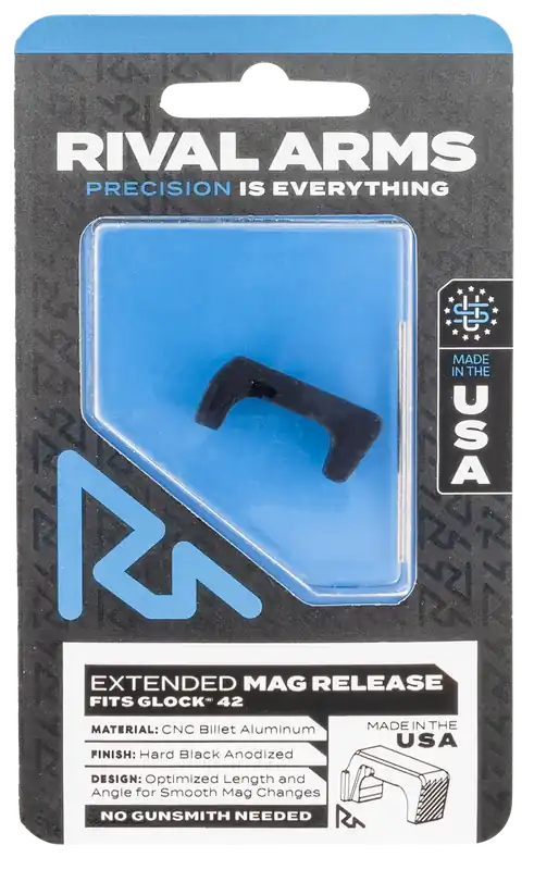 Extended Magazine Release for Sig P320 - Hard Black Anodized Aluminum by Rival Arms