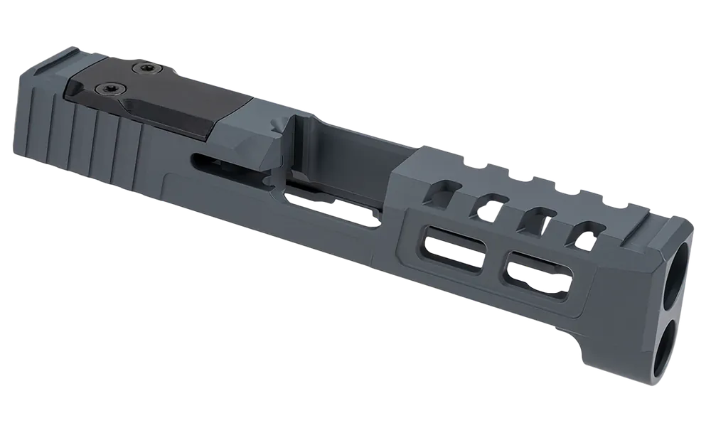 Custom Zaffiri Precision Slide for Springfield Hellcat Pro - Sniper Gray Stainless Steel