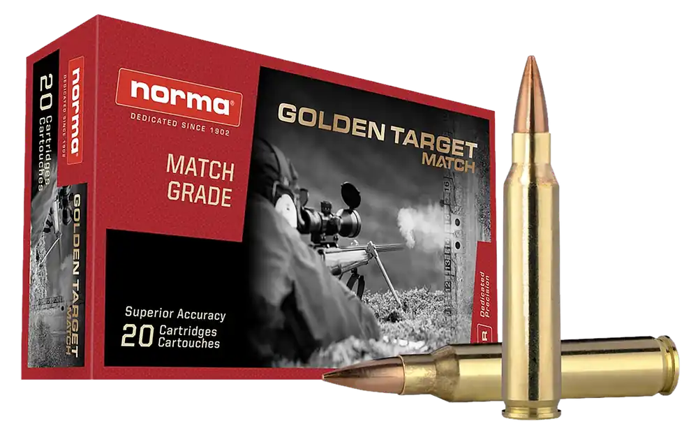 Norma 223Rem 69gr BTHP Golden Target Match Ammo - 20/Box
