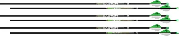 Easton Axis 4mm 340 Arrows with Blazer Vanes 6-Pack for Long Range