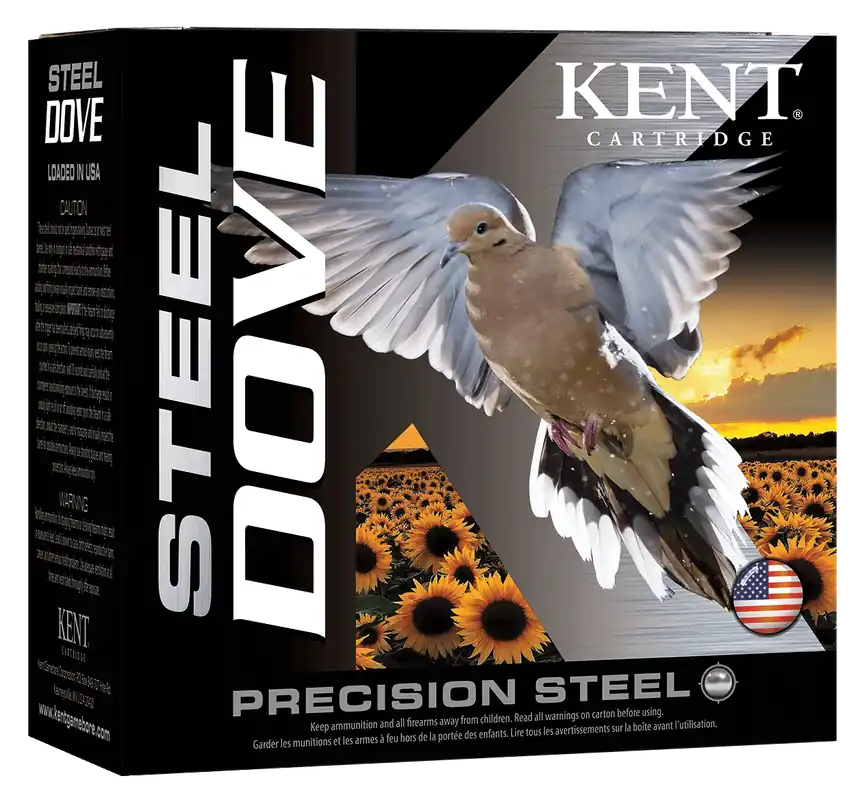 Kent Cartridge Steel Dove 12 Gauge 2.75" 1oz #6 Shot 25/Box