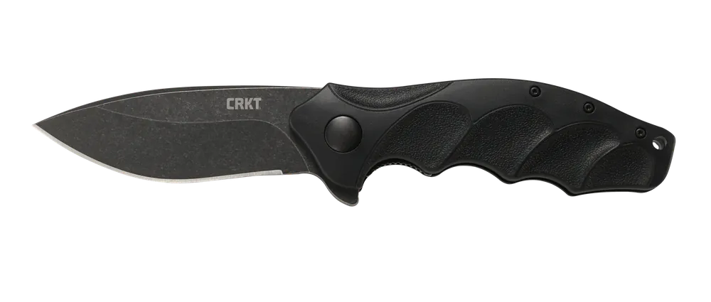 CRKT Foresight Assisted Folding Knife with Black Stonewashed Blade and GRN Handle