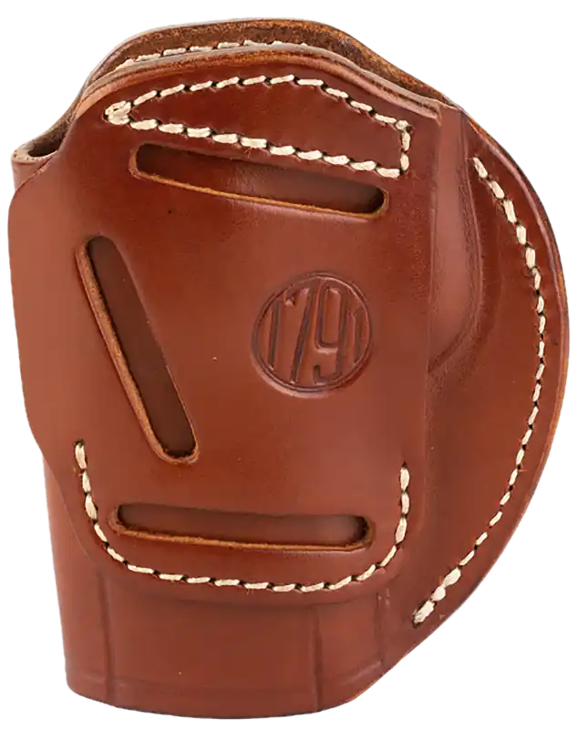 Versatile 1791 Gunleather 3-Way Holster for Beretta, Walther, and Sig - Classic Brown Leather