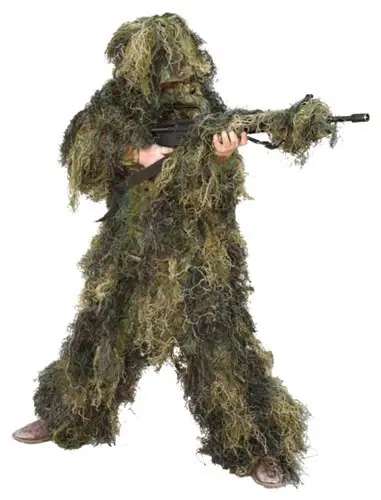 Woodland Youth Camouflage Ghillie Suit - 5 Piece Set