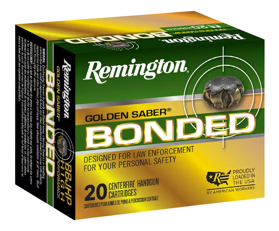 Remington Golden Saber Bonded .40 S&W 180gr JHP Ammo - 20/Box
