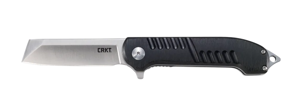 CRKT 4031 Razel GT Folding Chisel Knife with Satin Blade and Black Aluminum Handle