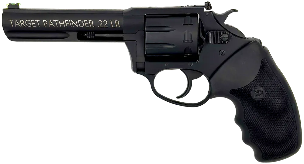 Charter Arms Pathfinder Target Lite .22 LR Revolver - 8 Rounds, 4.2" Barrel, Black Frame, Rubber Grip
