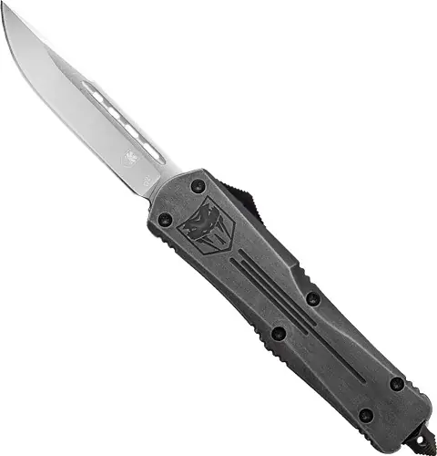 CobraTec Small FS3 OTF Stonewash 3" D2 Drop Point Knife