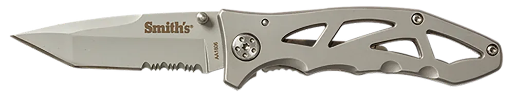 Smiths Products 51009 Caprella Folding Knife with Part Serrated Blade and Pocket Clip