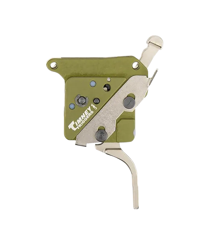 Timney Triggers Elite Hunter Straight Trigger for Remington 700 - 3 lbs Draw, Green/Nickel Finish