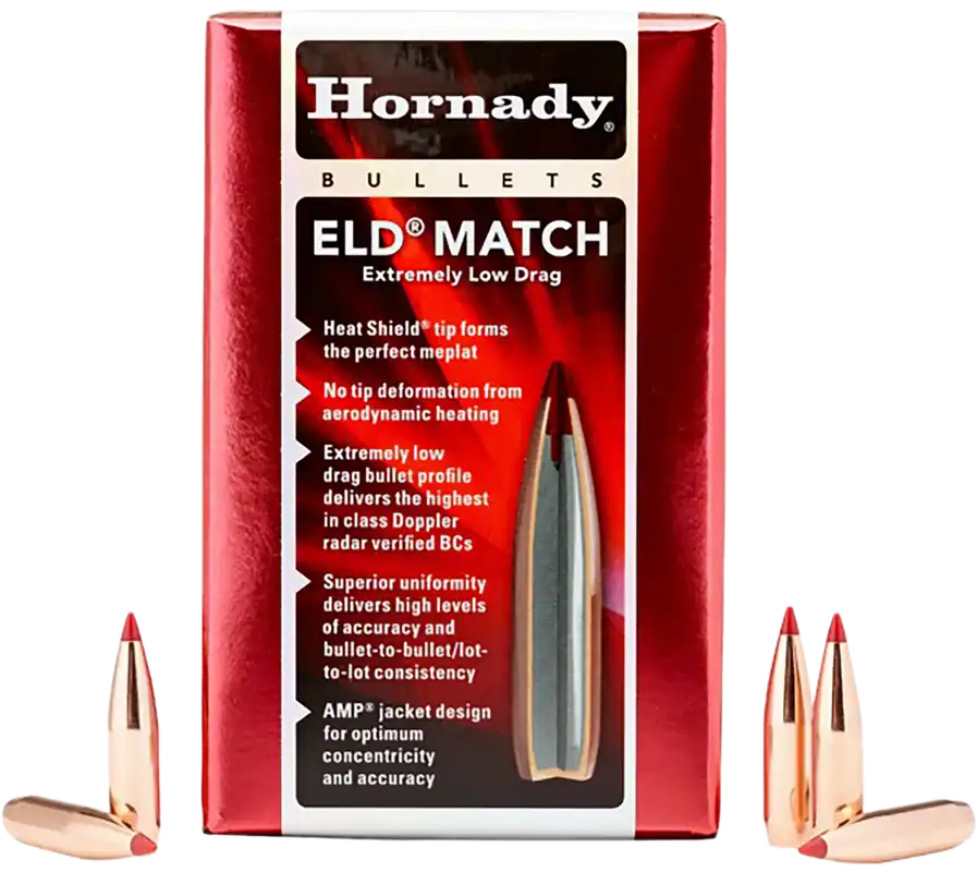 Hornady 6mm .243 109gr ELD-Match Bullets - 500/Box, 6/Case