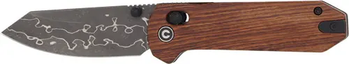 CIVIVI Yonder 2.88" Knife with Guibourtia Wood and Damascus Blade