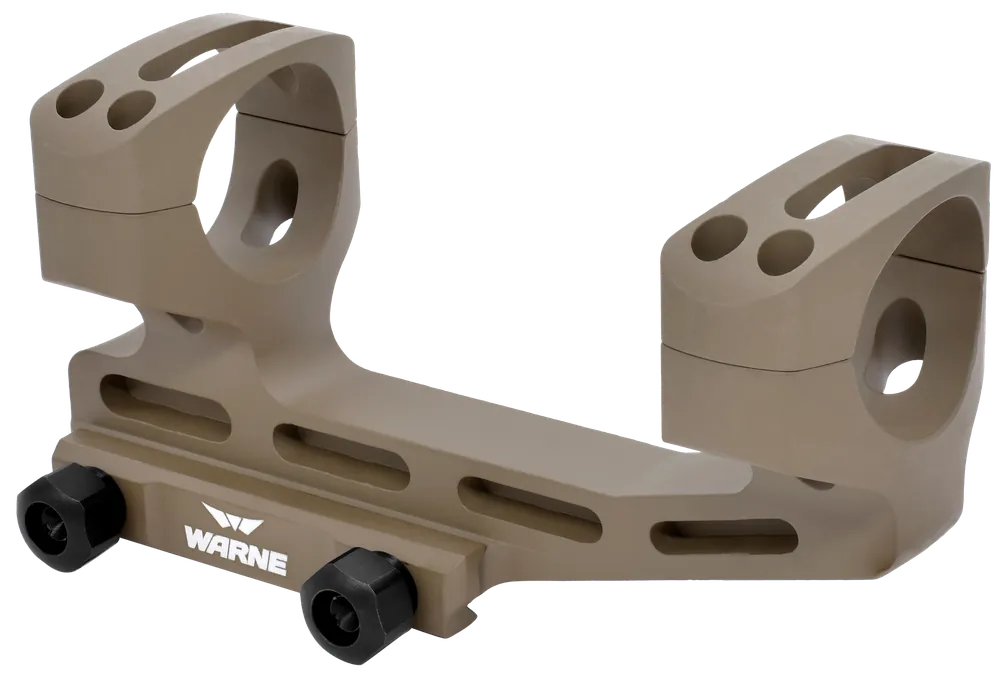 Warne LRSKEL1DE 1" Tube MSR 20 MOA Skeletonized Scope Mount/Ring Combo - Dark Earth Aluminum