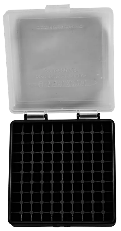 Berry's 63600 100-Round 22LR Ammo Box - Clear/Black Polypropylene