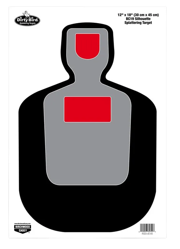 Birchwood Casey Dirty Bird BC-19 Silhouette Targets, 12"x18", 100 Pack