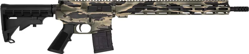 18" Stainless Steel Barrel AR15 in Pursuit Green Camo - .450 Bushmaster