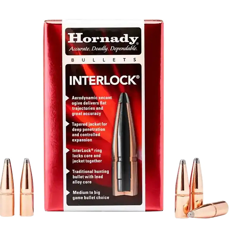 Hornady 2820 InterLock 7mm .284 139 gr Spire Point - 100 Count Box / 25 Case