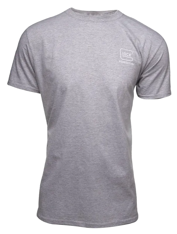 Glock AA75117 Heather Gray Short Sleeve T-Shirt - Small