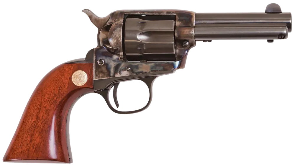 Cimarron CA990 Model P Jr Dual Cylinder Revolver - 32 H&R Mag/32-20 Win, 6 Shot, 3.5" Barrel, Blued Finish, Wood Grip