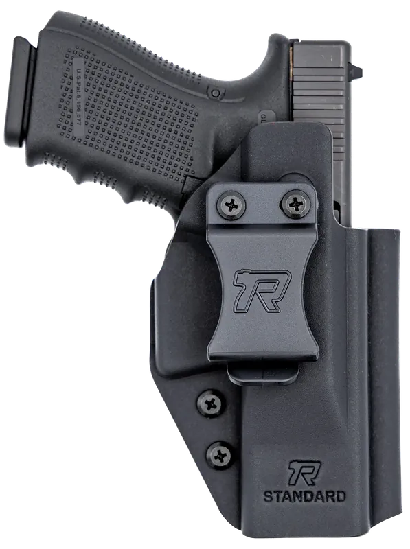 Universal Kydex IWB Black Belt Clip for Standard Handguns - Right Handed