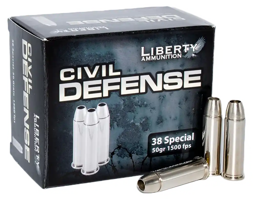 Liberty Ammunition Civil Defense .38 Special 50gr Lead-Free Hollow Point 20/Box