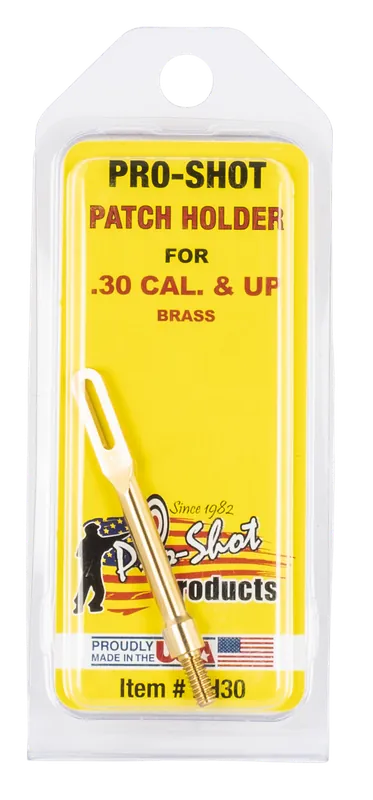 Pro-Shot PH30 Brass Patch Holder for .30 - .50 Caliber Rifles and Pistols with #8-32" Thread