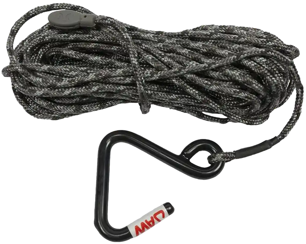 Hawk HWK-HA3032 Jaw Hook Hoist Rope, Black, 35 ft Length