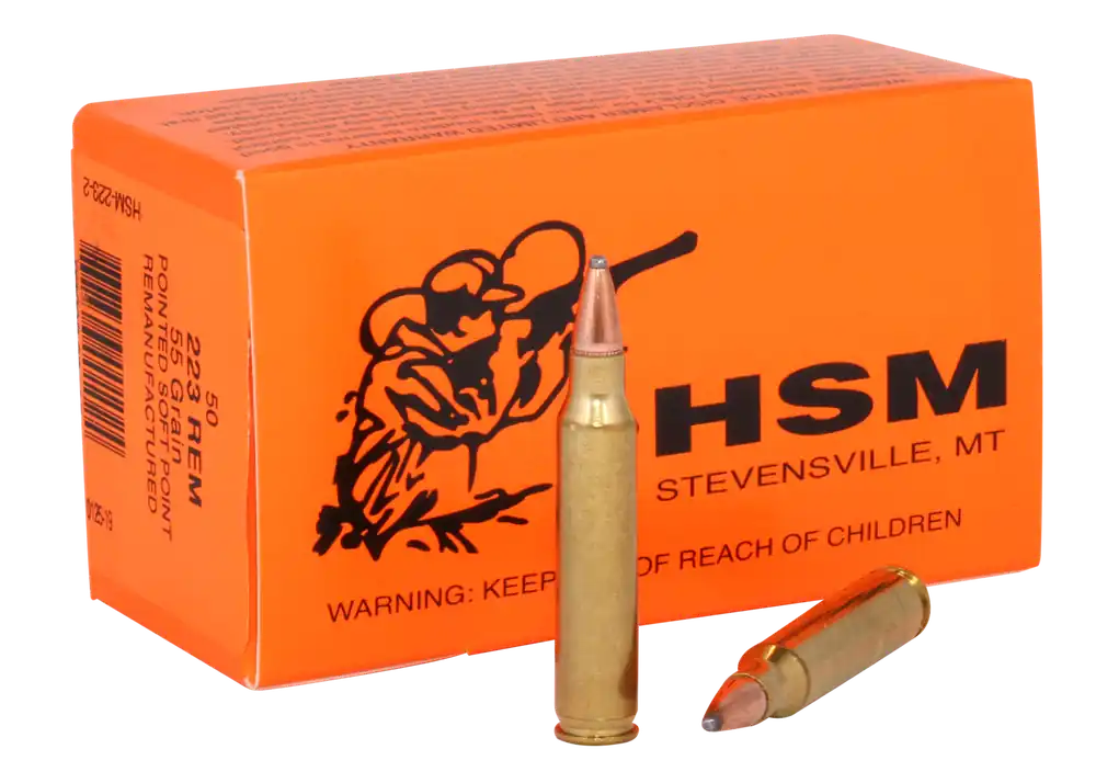 HSM 2232 Varmint .223 Rem 55gr SP - 50/Box, 20/Case